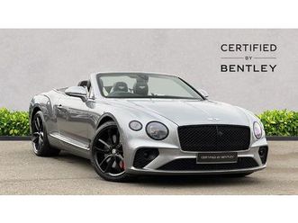 bentley continental gtc 6.0 w12 first edition 2dr auto