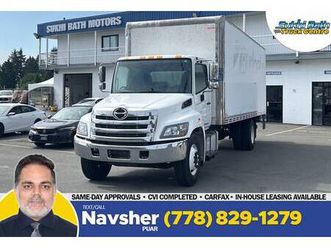 2020 hino 338 24’ box + liftgate + hydraulic *safety inspected