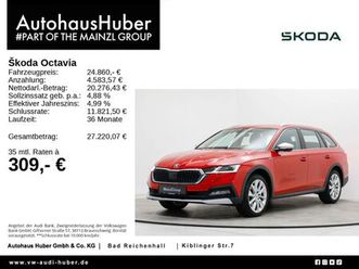 skoda octavia scout 2.0 tdi 4x4 dsg navi hud kamera