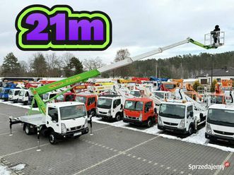 nissan cabstar zwyżka podnośnik koszowy palfinger p210 bk wysokość podnosz… widełki - sprzedajemy.pl