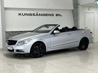 mercedes-benz e 200 cabriolet blueefficiency navi låga mil 184hk