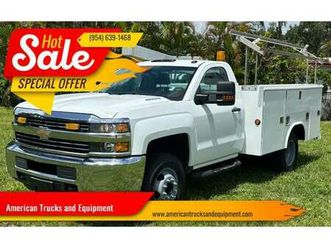 2015 chevrolet silverado 3500hd 6.6l duramax turbo diesel utility lift