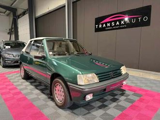 peugeot 205 cabriolet 1.4i 75 cv roland garros + vitres électriques + capote électrique + poste + très bon état général + carnet d’entretien tamponné
