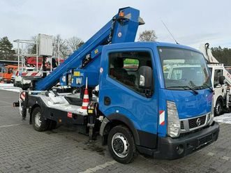 nissan cabstar podnośnik koszowy 17m palfinger p170 txe zwyżka udt wumag gsr p7 widełki