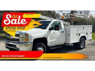 2015 chevrolet silverado 3500hd 6.6l duramax turbo diesel reg cab util