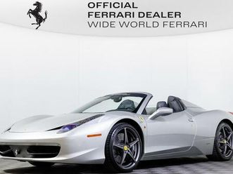 certified 2012 ferrari 458 spider