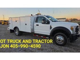 2019 ford f-550 4wd 11ft mechancs lube service utility bed truck 6.8l