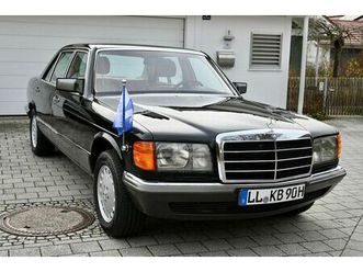 mercedes-benz w126, 380 sel botschaftslimousine mit standarte
