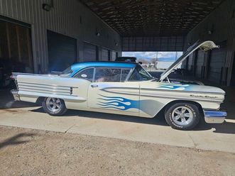 1958 oldsmobile 88 j2 rocket, 3x2 carbs, custom flames, chrome trim