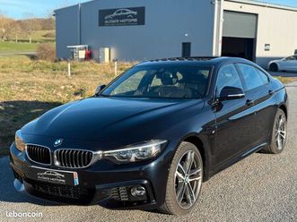 bmw 430d gran coupé / 3.0 258 ch / intérieur m sport / carbonschwarz / hud / toit ouvrant / caméra de recul / sièges électriques chauffants / gps idrive / garan