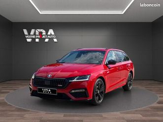 skoda octavia combi 1.4 tsi iv rs 245ch dsg • hud • digital cockpit • navi • carplay • keyless • caméra • dab