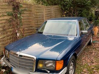 mercedes 500 sel bleue 1984, suspension hydropneumatique