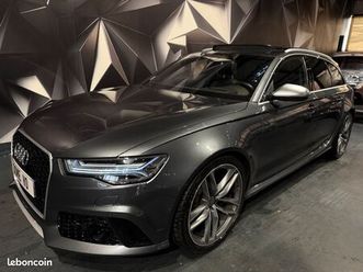 audi rs6 c7 avant break 4.0 v8 tfsi 560 ch tiptronic 8 quattro 4x4 bang & olufsen cuir toit ouvrant gps climatisation affichage tête haute jante alu sport 2017