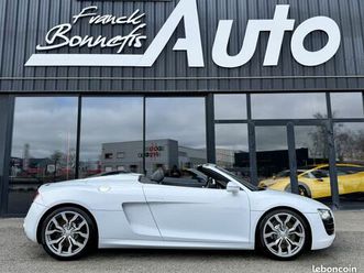 audi r8 spyder 5.2 v10 fsi 525 ch quattro r-tronic / carbone / bang&olufsen / historique audi