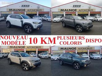 new duster iii 1,2 eco-g 120ch 4x2 journey 10km gps caméra 360° radars arrière avant avertisseur angles morts pare brise + sièges + volant chauffants sièges rég