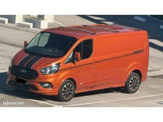 ford transit custom van sport 320 sport l2h1 ecoblue 185 hybrid cabine+ sport- 166000 km environ moteur changé à 121501 km