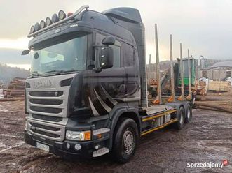 scania r450 do drewna, dźwig, zabudowa aluminiowa, kłonice aluminiowe sidzina - sprzedajemy.pl