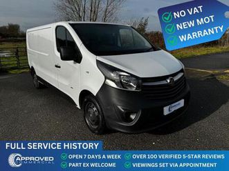 2016 vauxhall vivaro (66) no vat! 2900 lwb 1.6 cdti 115 euro 5 full history delivery warranty pan...