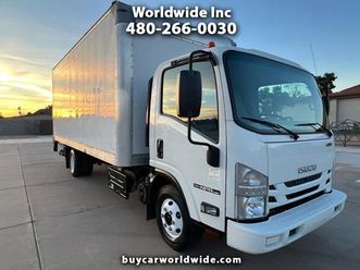 2018 isuzu npr-hd 16ft box 5.2 diesel lift gate + ram