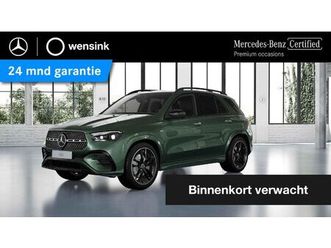 mercedes-benz gle-klasse - 400 e 4matic amg line | manufaktur lak ireland midgreen | panoramadak | trekhaak | luchtve