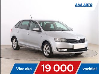 skoda rapid spaceback 1.6 tdi, klíma, tempomat