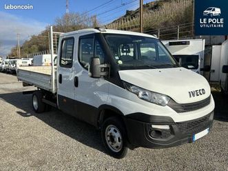 iveco daily 35c14 double cabine benne basculante - révisé - garantie 12 mois