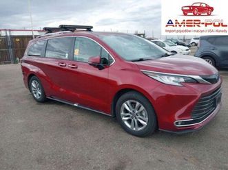 toyota sienna limited 2023 2.5l 2.5 hybryda 189km