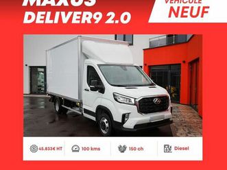 maxus deliver9 2.0 150ch propulsion caisse 20m3 hayon 750kg