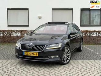 skoda superb combi 1.6 tdi style business leer pano trekhaak — skoda — marktplaats