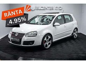 volkswagen golf gti 2.0 tfsi |taklucka|manuell|sv-såld|200hk|3,95%