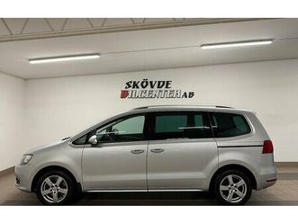 volkswagen sharan 2.0 tdi automat 7-sits värmare drag kamera nybes nyserv