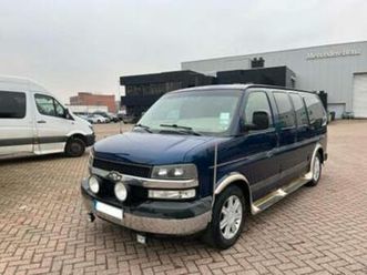 ② chevrolet van express 5.3i v8 benzine/lpg camper — camionnettes & utilitaires — 2ememain