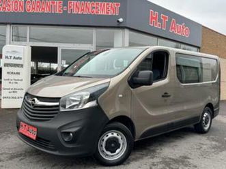 ② opel vivaro 1.6 cdti/etat neuf/double cabine/6 places/airco — camionnettes & utilitaires — 2ememain