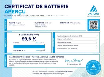 208 electrique 50 kwh 136ch