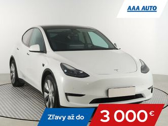 tesla model y long range awd 75kwh, 4x4, automat, serv.kniha