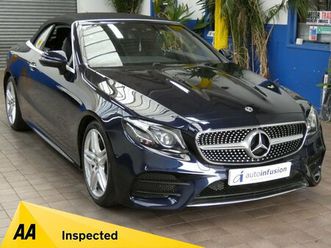 2018 (18) 2.0 e300 amg line (premium plus) cabriolet 2dr petrol gtronic+ euro 6 (s/s