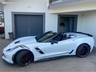 magnifique corvette c7 at8 cabriolet grand sport matrix grey finition 3lt pack z51, pack performance