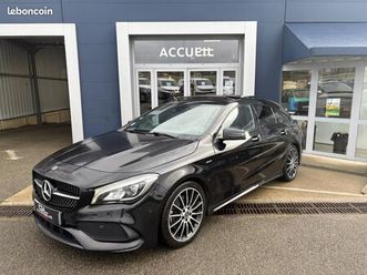 mercedes cla shooting brake break 220d bva amg line white art edition - attelage amovible hayon e...