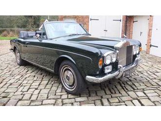 1977 rolls-royce corniche convertible 1 1/2 a vendre
