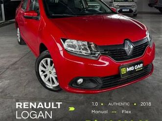 renault logan authentique flex 1.0 12v 4p 2018