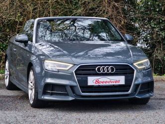 2018 audi a3 cabriolet 1.5 tfsi s line