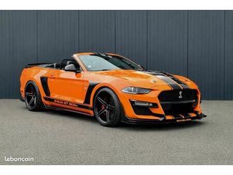 ford mustang cabriolet shelby gt500c base gt 5.0l v8 450ch bva10 – écomalus & coc inclus – full options – pack premium – pack confort – échappement performance 