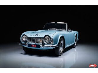 1963 triumph tr4 - matching nr. and colour 'powder blue'. lovely frame up restored by highly respected triumph specialist in the netherlands. presents exception