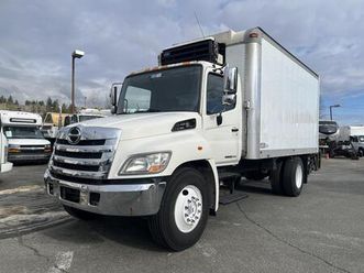 used 2012 hino 268 cube van with power tailgate diesel reefer