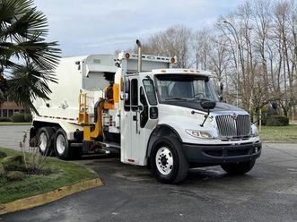 used 2017 international workstar 7400 tandem side load diesel garbage truck