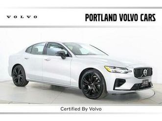 certified 2023 volvo s60 recharge plug-in hybrid t8 plus dark theme