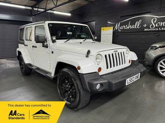 2013 63 jeep wrangler 2.8 crd sahara suv 4dr diesel auto 4wd euro 5 (197 bhp) di
