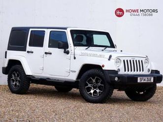 2014 jeep wrangler 2.8 crd overland suv diesel auto 4wd 4dr - just 40,000 miles / huge service co...