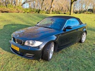 bmw 1-serie 2.0 118i cabrio 2008 zwart — bmw — marktplaats