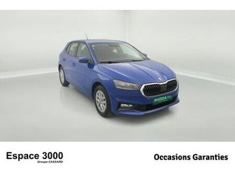skoda fabia 2022 - bleu - fabia 1.0 mpi 65 ch bvm5